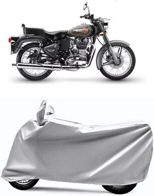 XOCAVO Two Wheeler Cover for Royal Enfield(Bullet 350 New, Silver)