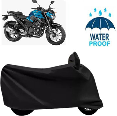 DeepShakshi AUTOMOTIVE Waterproof Two Wheeler Cover for Yamaha(FZ 25, Black)