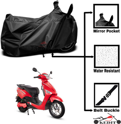 KEDIT Two Wheeler Cover for Hero(Electric Optima, Black)