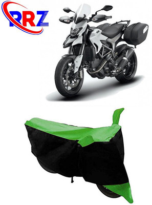 RRZ Waterproof Two Wheeler Cover for Ducati(Hyperstrada, Black, Green)