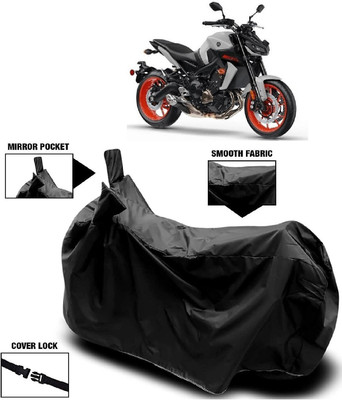 MMSSTAR Waterproof Two Wheeler Cover for Yamaha(MT 09 BS6, Black)