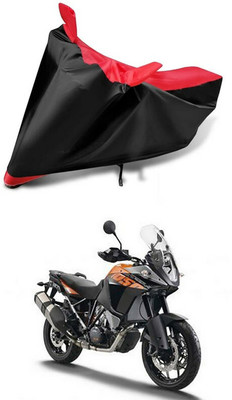 AutoGalaxy Waterproof Two Wheeler Cover for KTM(125 Duke, Red, Black)
