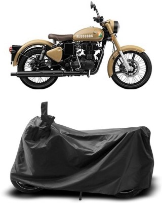 AASHTIK MART Two Wheeler Cover for Royal Enfield(Classic 350 Signals, Black)