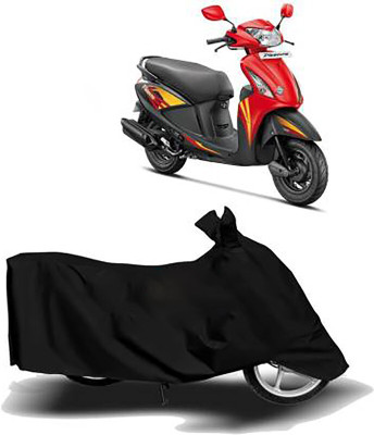 Mdstar Waterproof Two Wheeler Cover for Hero(Pleasure, Black)