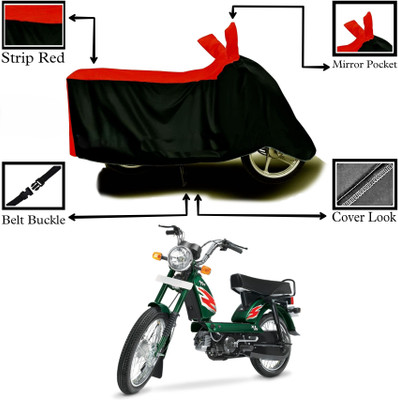 DeepShakshi AUTOMOTIVE Two Wheeler Cover for TVS(XL 100 Heavy Duty, Red, Black)
