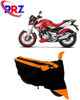 RRZ Waterproof Two Wheeler Cover for Hero(CBZ TYPE 1, Black, Orange)