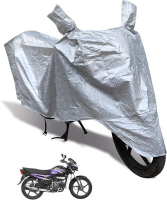MOCKHE Waterproof Two Wheeler Cover for Hero(Super Splendor, Silver)