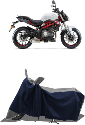 SUGASHRI Waterproof Two Wheeler Cover for Benelli(302 S, Grey, Blue)