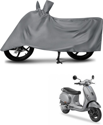 MMSSTAR Waterproof Two Wheeler Cover for Vespa(Urban Club, Grey)