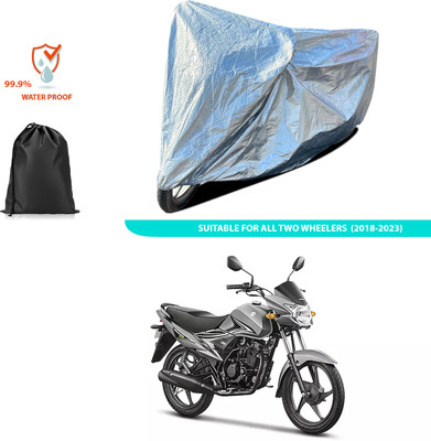 PAGORA Waterproof Two Wheeler Cover for Suzuki(Hayate EP, Silver)