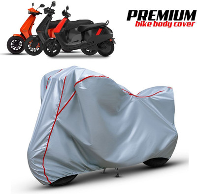 xodi Waterproof Two Wheeler Cover for Ola(Scooty, Silver, Red)