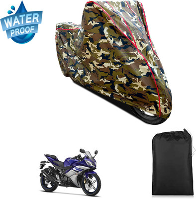 PAGORA Waterproof Two Wheeler Cover for Yamaha(YZF-R15 V2, Yellow)