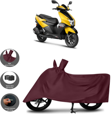 WMIZEXA Waterproof Two Wheeler Cover for TVS(Ntorq 125, Maroon)