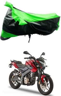 Mdstar Waterproof Two Wheeler Cover for Bajaj(Pulsar 180NS, Green, Black)