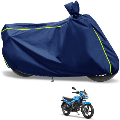 Euro Care Waterproof Two Wheeler Cover for TVS(Victor GLX, Blue)