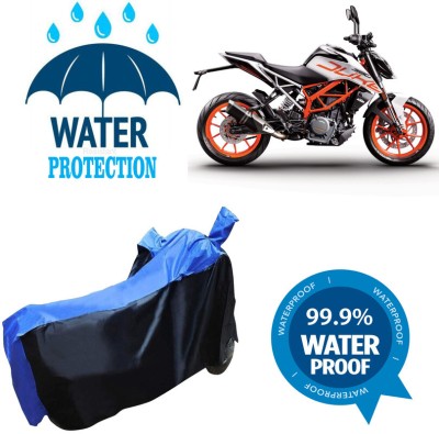 RTS COLLECTIONS Waterproof Two Wheeler Cover for KTM(Duke 390, Blue)