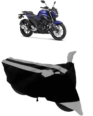 GANPRA Two Wheeler Cover for Yamaha(FZ 25, Black, Grey)