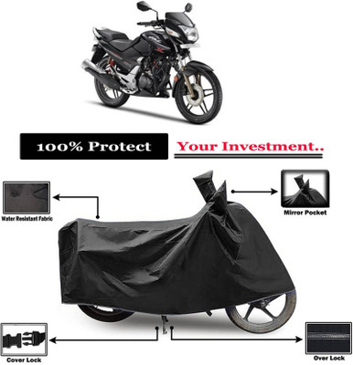 AASHTIK MART Two Wheeler Cover for Hero(CBZ TYPE 1, Black)
