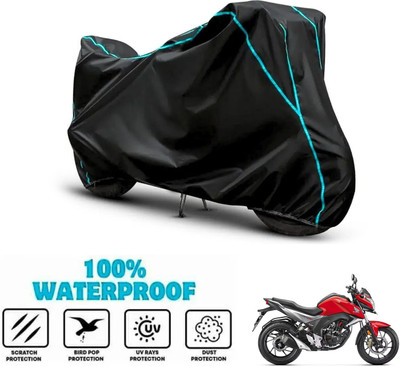 ANTHUB Waterproof Two Wheeler Cover for Honda(CB Hornet 160, Black)