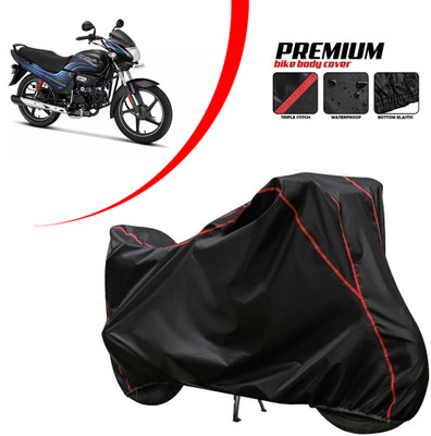 PAGORA Waterproof Two Wheeler Cover for Hero(Passion Plus, Black)