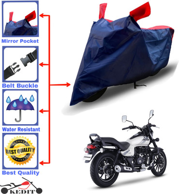 KEDIT Two Wheeler Cover for Bajaj(Avenger 180 Street, Red, Blue)