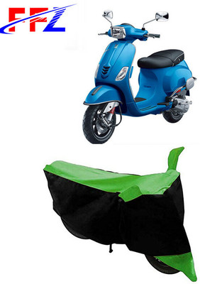 FFZ Two Wheeler Cover for Vespa(Piaggio Vespa, Black, Green)