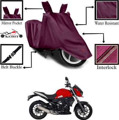 KEDIT Two Wheeler Cover for Mahindra(Mojo UT 300, Maroon)