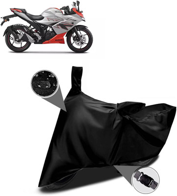 DeepShakshi AUTOMOTIVE Two Wheeler Cover for Suzuki(Gixxer, Black)