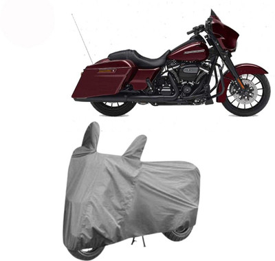 DeepShakshi AUTOMOTIVE Waterproof Two Wheeler Cover for Harley Davidson(Street Glide Special, Grey)