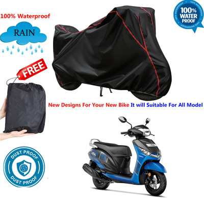 AUTOCAD Waterproof Two Wheeler Cover for Yamaha(Alpha, Black)