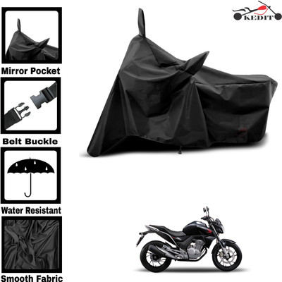 KEDIT Two Wheeler Cover for Universal For Bike(CB Twister, Black)