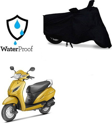 MMSSTAR Waterproof Two Wheeler Cover for Honda(Activa 5G, Black)
