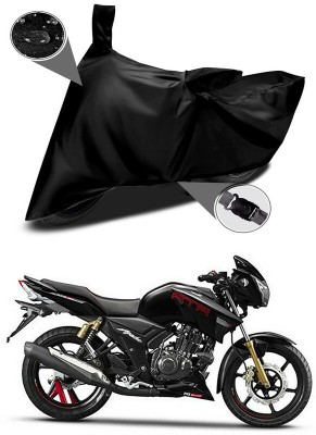 Genipap Two Wheeler Cover for TVS(Apache RTR 180, Black)