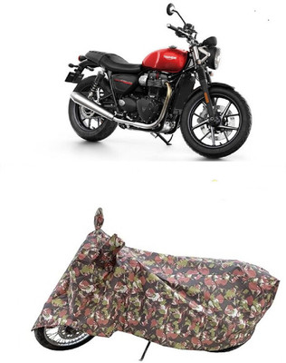 Coxtor Waterproof Two Wheeler Cover for Triumph(Street Twin BS6, Multicolor)