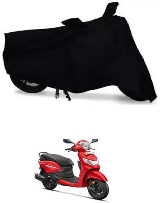 Tritika Waterproof Two Wheeler Cover for Hero(Pleasure Plus, Black)