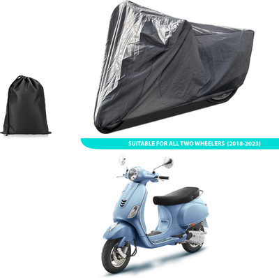 GOSHIV-car and bike accessories Two Wheeler Cover for Vespa(ZX 125 BS6, Grey)