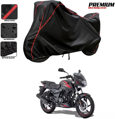 DeepShakshi AUTOMOTIVE Waterproof Two Wheeler Cover for Bajaj(Pulsar 150, Black, Red)