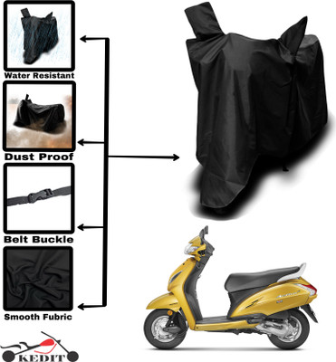 KEDIT Two Wheeler Cover for Universal For Bike(Activa 5G, Black)