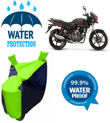 Mdstar Waterproof Two Wheeler Cover for Bajaj(Pulsar 150 DTS-i, Multicolor)