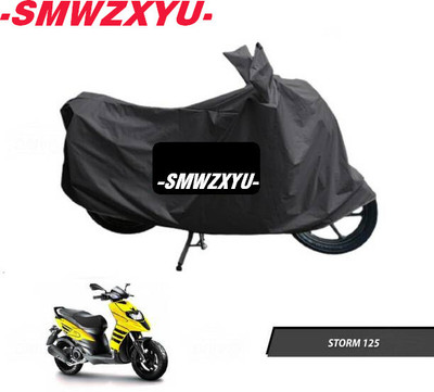 DeepShakshi AUTOMOTIVE Waterproof Two Wheeler Cover for Aprilia(Storm 125, Black)