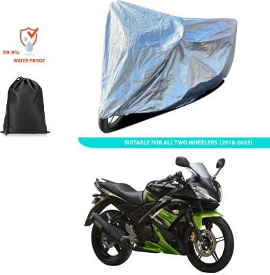 CODOKI Waterproof Two Wheeler Cover for Yamaha(YZF R15S, Silver)