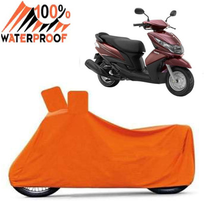 Autoinnovation Waterproof Two Wheeler Cover for Mahindra(Kine, Orange)
