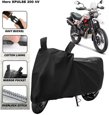 DeepShakshi AUTOMOTIVE Waterproof Two Wheeler Cover for Hero(Xpulse 200T, Black)