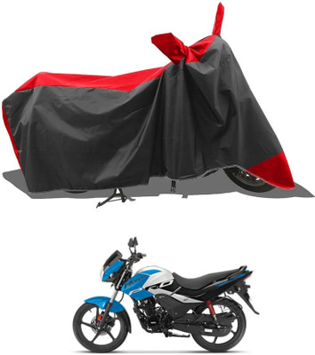KEDIT Two Wheeler Cover for Hero(Red, Black)