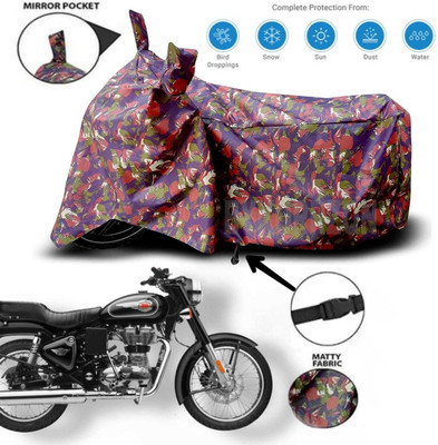 AutoGalaxy Waterproof Two Wheeler Cover for Royal Enfield(Bullet 350, Red)