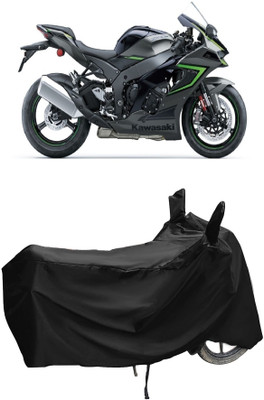 Autoprime Two Wheeler Cover for Kawasaki(Ninja ZX 10R, Black)