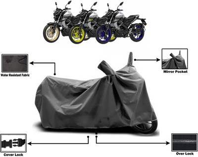 Amexride Two Wheeler Cover for Yamaha(MT-15 BS6, Grey)