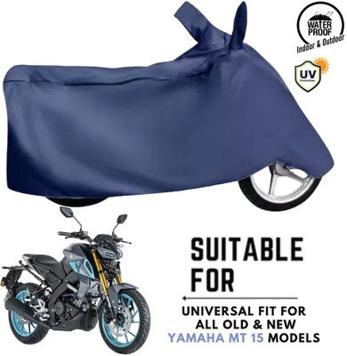 ZAQE Waterproof Two Wheeler Cover for Yamaha(MT 15, Blue)