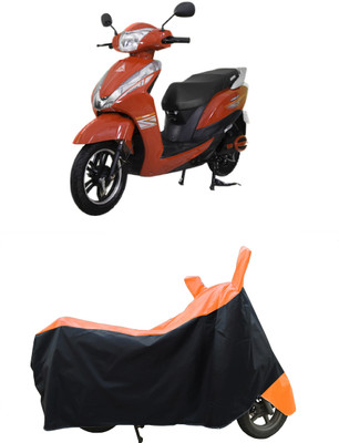 Coxtor Waterproof Two Wheeler Cover for Ampere(Magnus BS6, Orange)