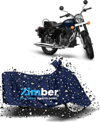 ZIMBER Two Wheeler Cover for Royal Enfield(Bullet Electra Twinspark, Blue)